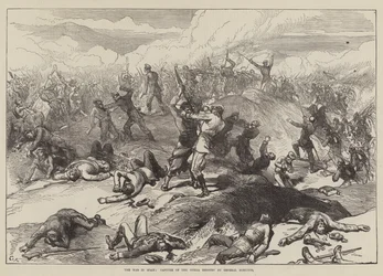 La guerre en Espagne, capture du redoute d